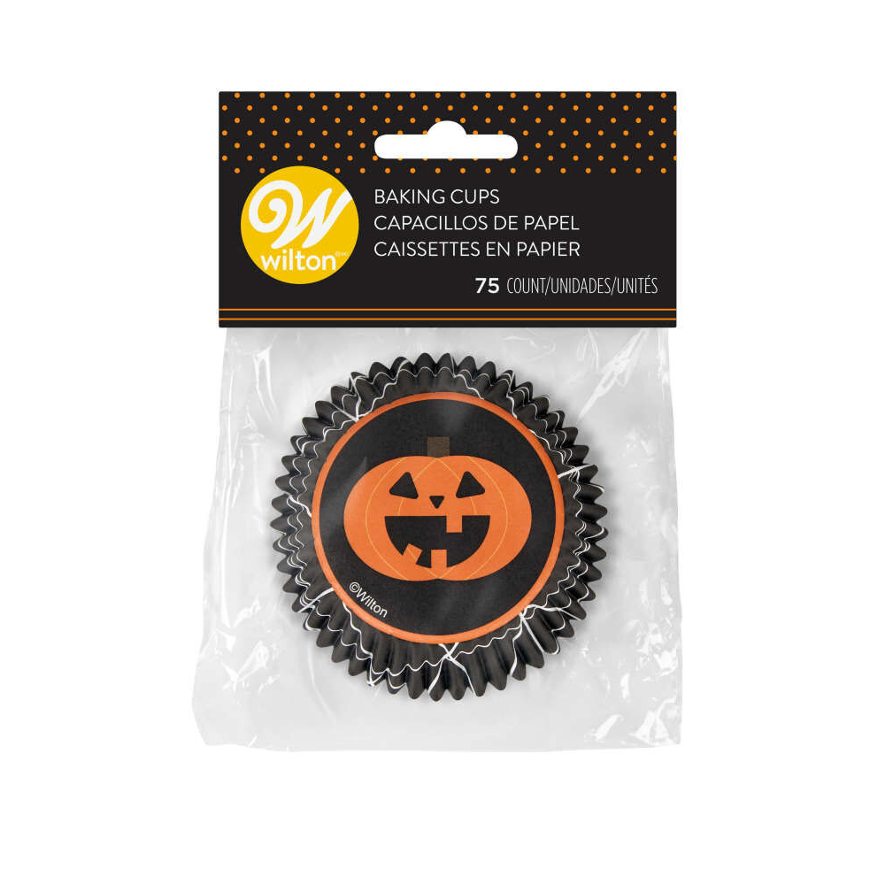 Wilton Jack-O-Lantern Cupcake Liners, Pack of 75 image 2