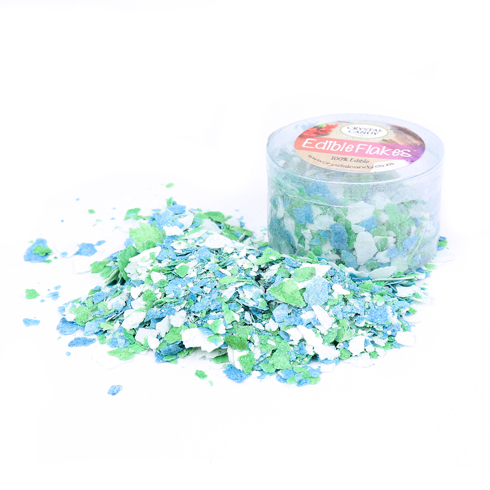 Crystal Candy Edible Flakes Mermaid Magic, 7 Grams Edible Glitter