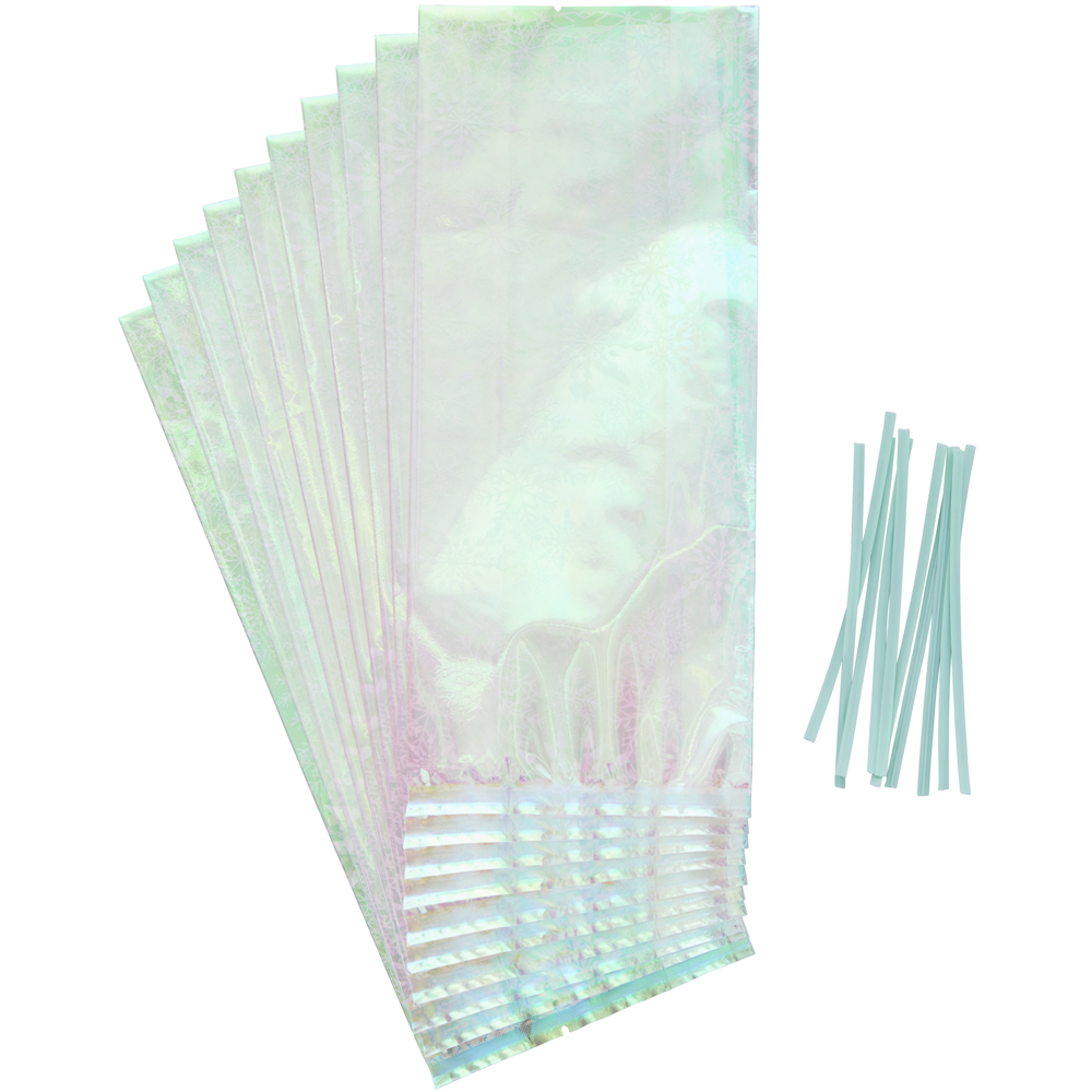 Wilton Iridescent Snowflake Treat Bags, Pack of 10 image 2
