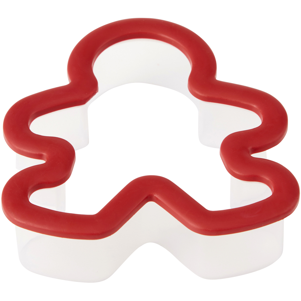 Wilton Gingerbread Boy Grippy Plastic Cookie Cutter image 1