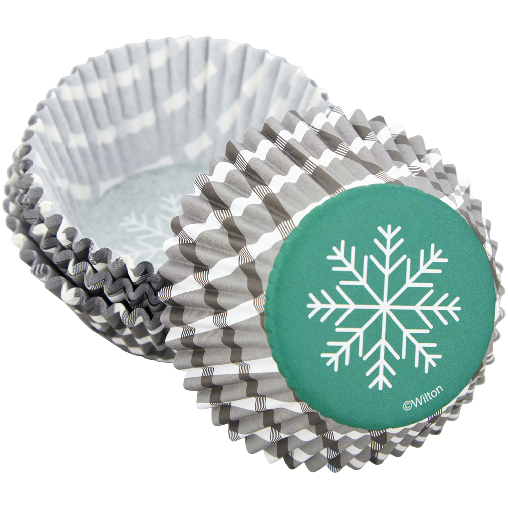 Wilton Snowflake Cupcake Liners, Pack of 75 image 1