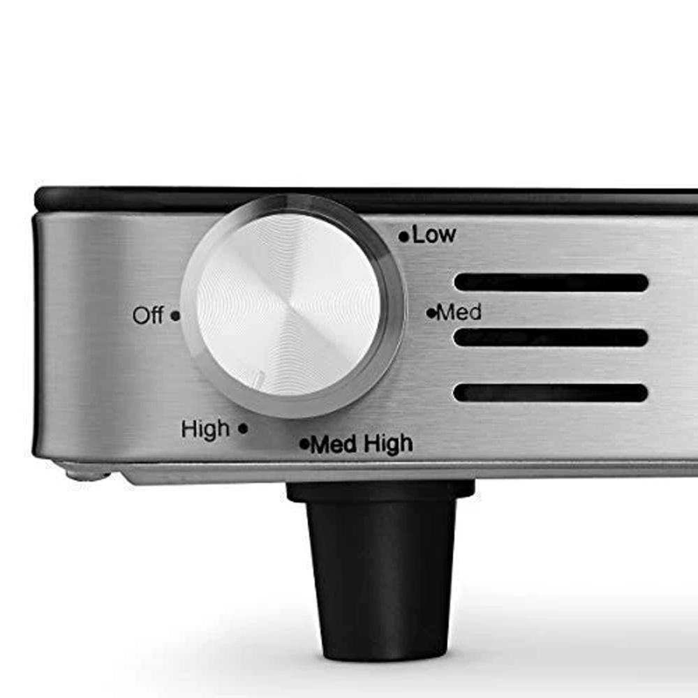 Magic Mill Stainless Steel with Enamel Top Hot Plate with Adjustable Temperature Knob - 21" x 16" image 1