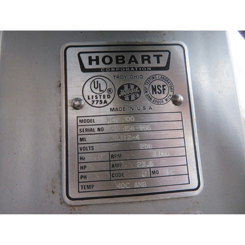 Hobart HCM-300 Vertical Cutter Mixer, Used Excellent Condition image 4