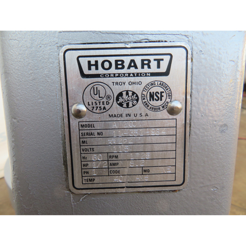Hobart 20 Quart Mixer A200 Floor Model, Used Great Condition image 3