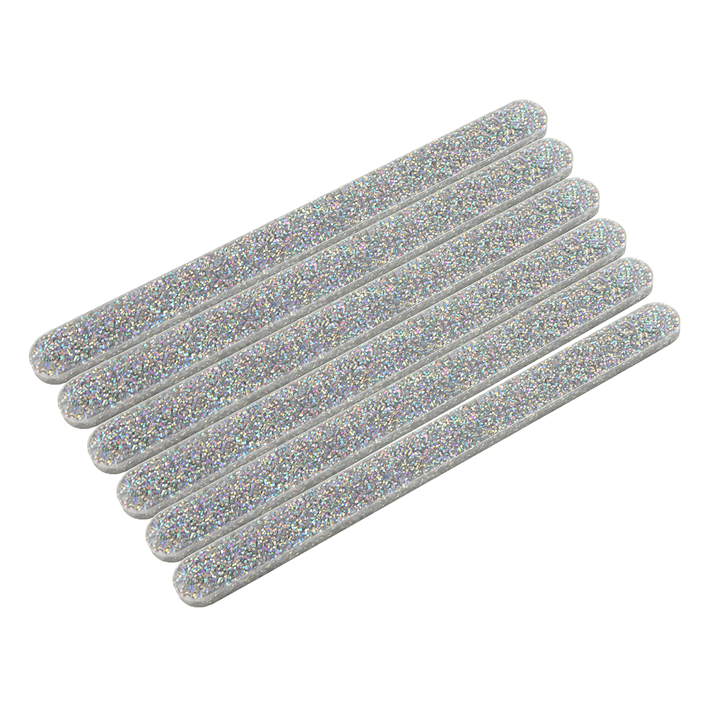 O'Creme Cakesicle Popsicle Silver Glitter Acrylic Sticks, 4.5" - Pack of 50 image 1