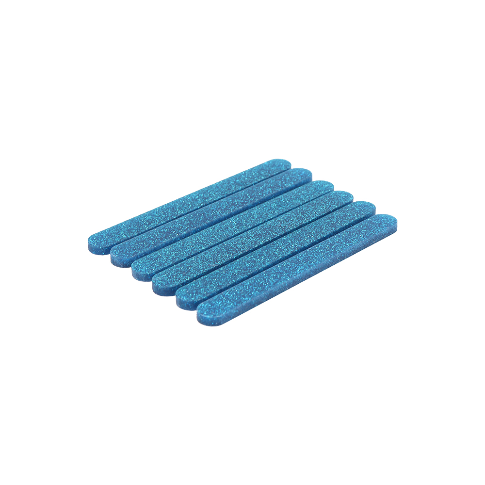 O'Creme Cakesicle Popsicle Blue Glitter Acrylic Sticks, 3" - Pack of 50 image 1