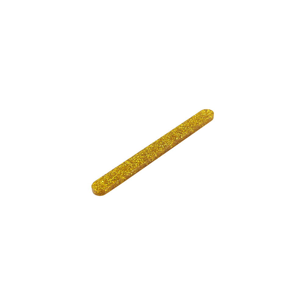 O'Creme Cakesicle Popsicle Yellow Gold Glitter Acrylic Sticks, 3" - Pack of 50 image 2