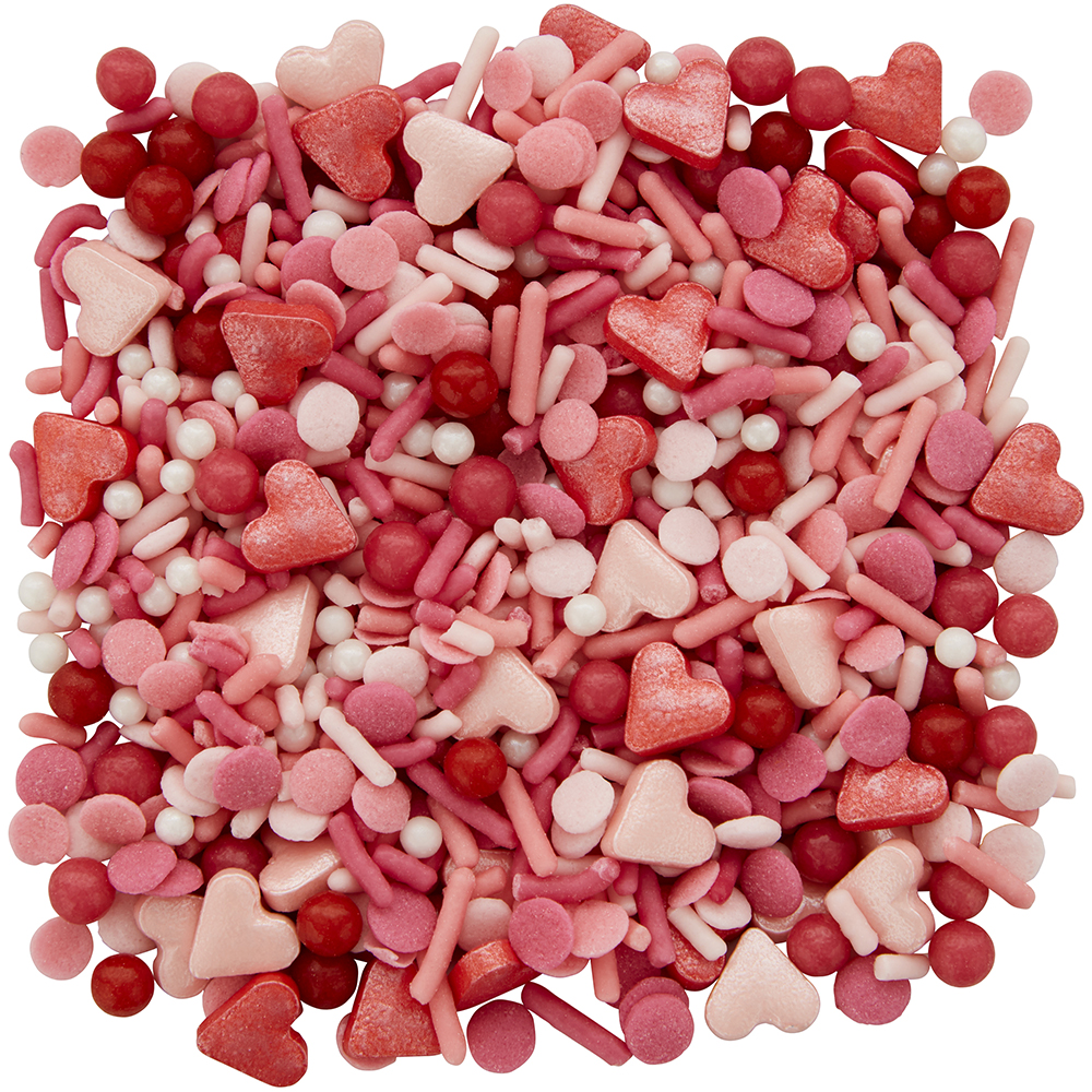 Wilton Valentine Pink & Red Heart Sprinkle Mix, 4.09 oz. image 1