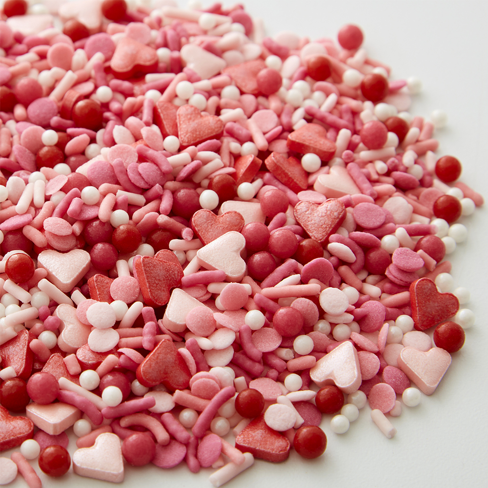 Wilton Valentine Pink & Red Heart Sprinkle Mix, 4.09 oz. image 2