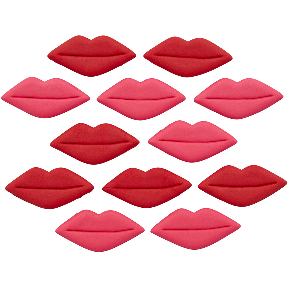 Wilton Lips Icing Decorations, Pack of 12 image 1