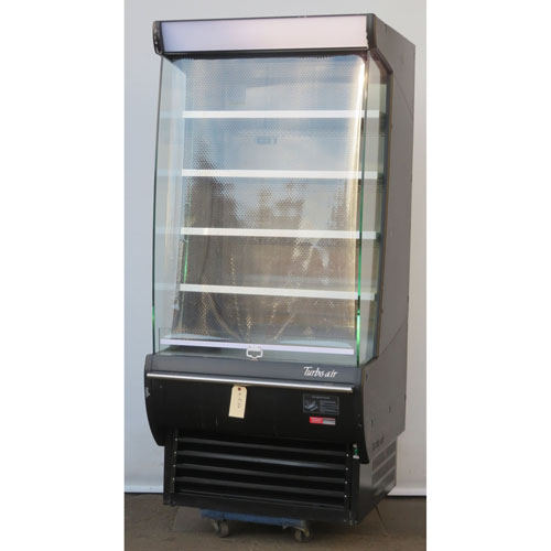 Turbo Air TOM-36DXB 36" Open Case Refrigerator, Used Excellent Condition image 2