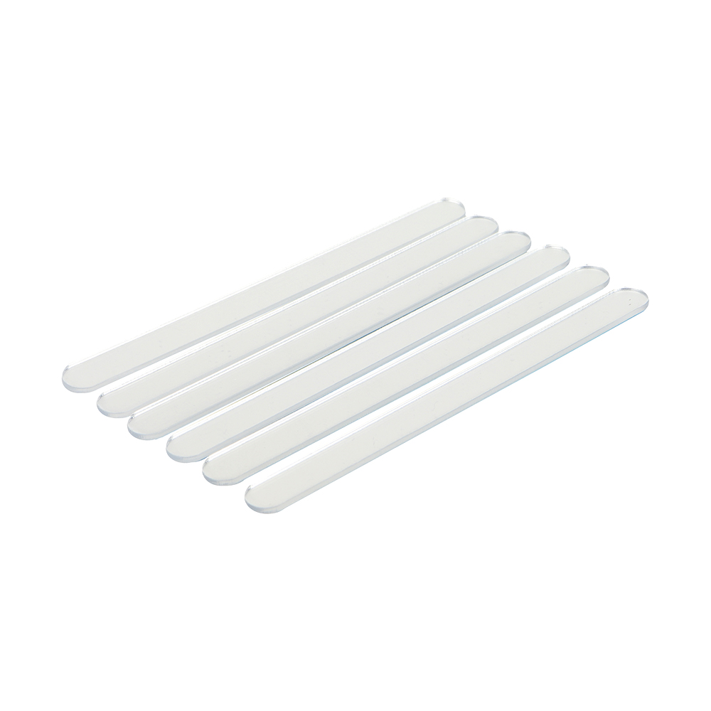 O'Creme Cakesicle Popsicle Silver Acrylic Sticks, 4.5" - Pack of 50 image 1