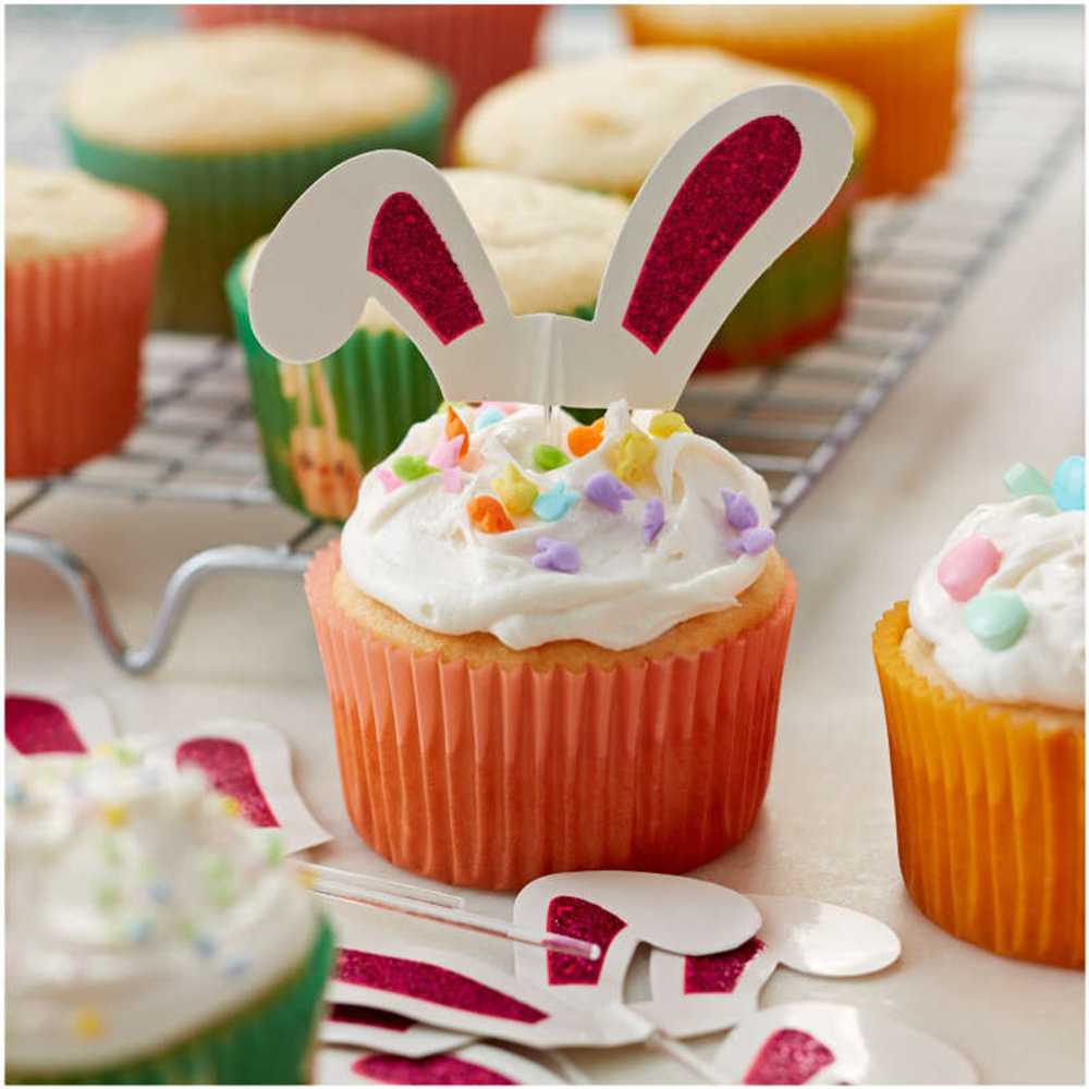 Wilton Bunny Ears Cupcake Toppers, Pack of 24 image 2