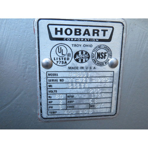 Hobart 60 Quart H600T Mixer, Used Excellent Condition image 4