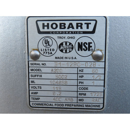 Hobart 20 Quart Mixer A200, Used Excellent Condition image 3