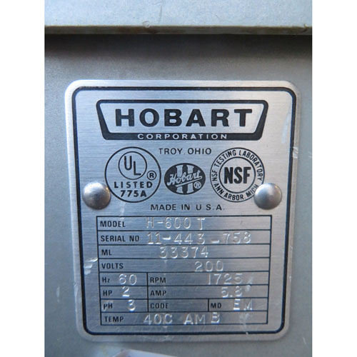 Hobart 60 Quart H600T Mixer, Used Great Condition image 3