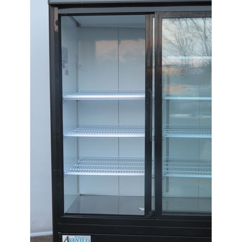 Avantco Refrigerator 2 Door Sliding 178GDS47HCB, Used Excellent Condition image 2