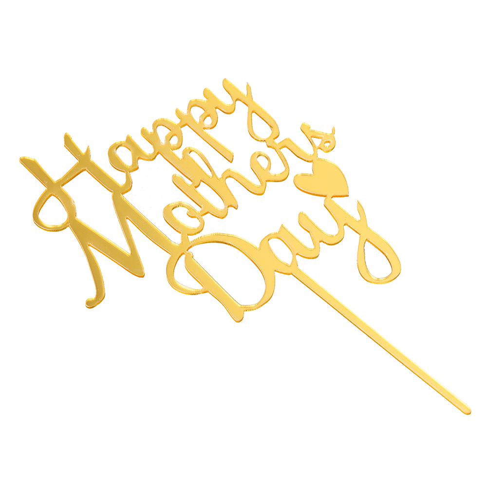 O'Creme Gold 'Happy Mothers Day' Cake Topper image 1