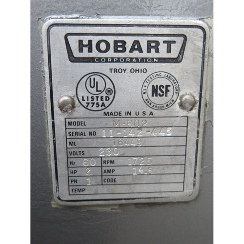 Hobart 80 Quart M802 Mixer, Used Great Condition image 3