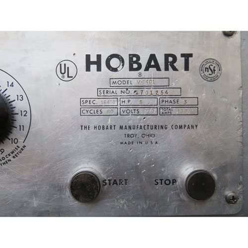 Hobart 140 Quart V1401 Mixer with Bowl, Used Great Condition image 2