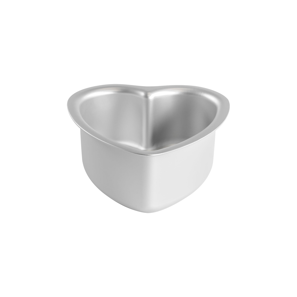 Fat Daddios PHT-63 Anodized Aluminum Heart Cake Pan 6" x 3" Deep image 1