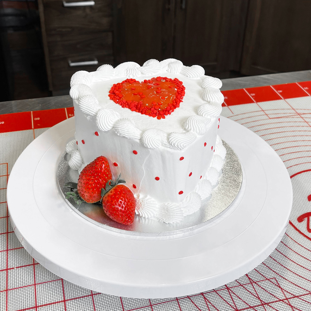 Fat Daddios PHT-63 Anodized Aluminum Heart Cake Pan 6" x 3" Deep image 3