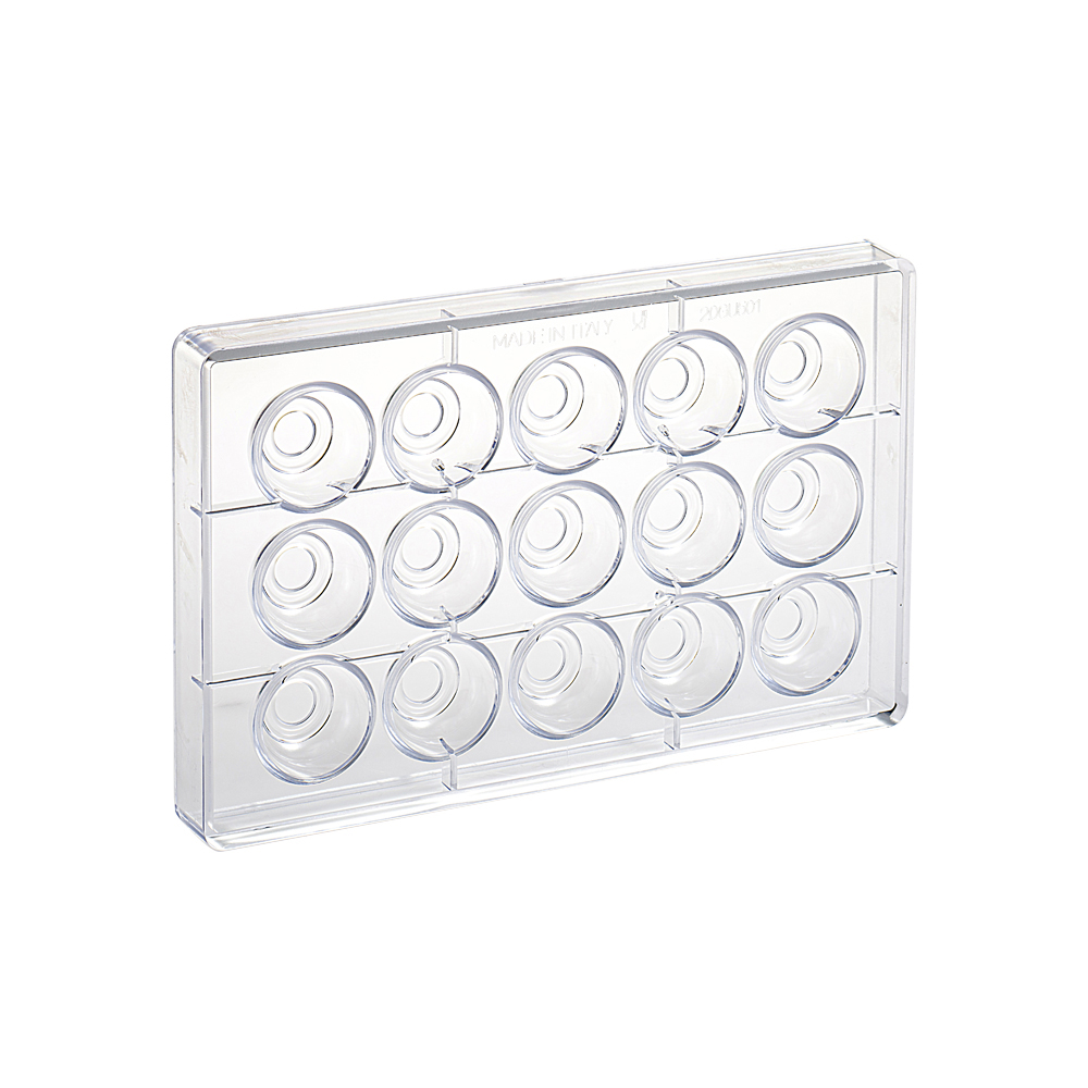 Martellato Clear Polycarbonate Chocolate Mold, Bowl, 15 Cavities image 4