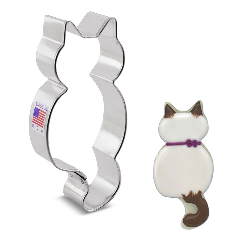 Ann Clark Cute Kitty Cat Cookie Cutter, 2-1/8" x  4" image 1