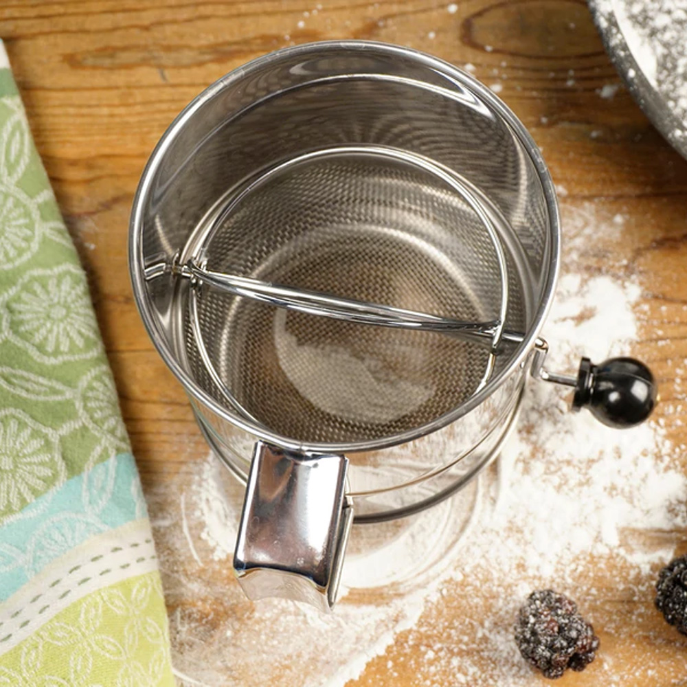 RSVP International Crank Style Flour Sifter, 5 Cup image 1