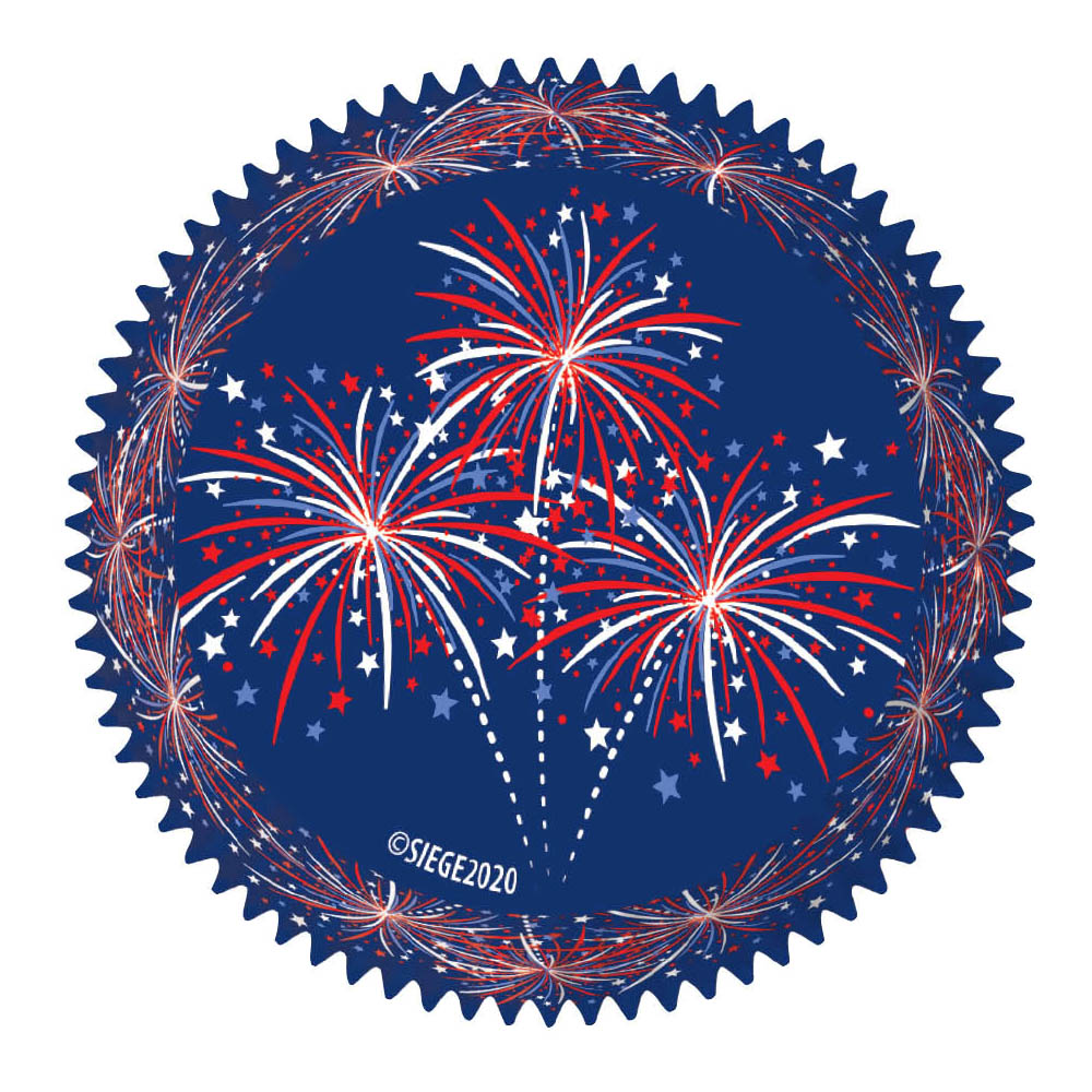 Cupcake Creations Paper Cups, Fireworks, Pack of 32 image 1
