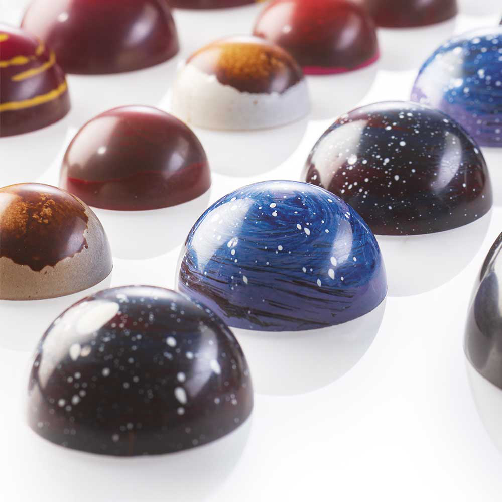 Martellato Thermoformed Hemispheres Chocolate Molds, Set of 4  image 1