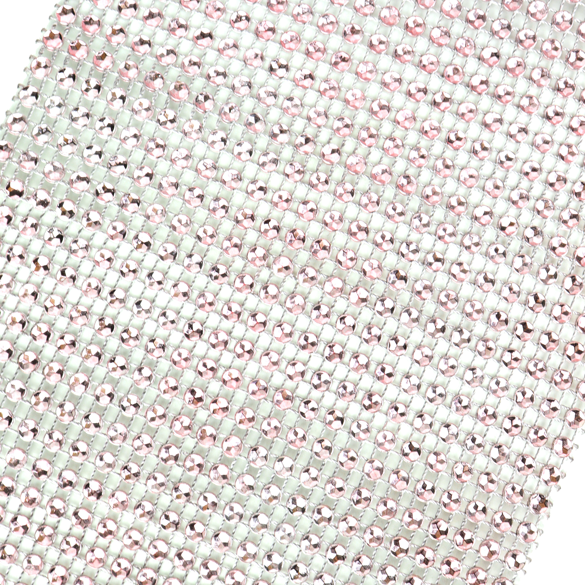 O'Creme Light Pink Rhinestone Wrap, 4-1/2" x 1 Yard  image 1