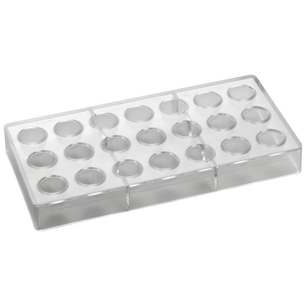 Pavoni Polycarbonate Chocolate Mold Coupole Dome, 21 Cavities image 1