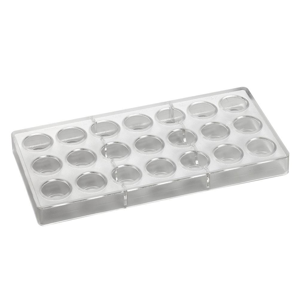 Pavoni Polycarbonate Chocolate Mold, Round Indent, 21 Cavities image 2