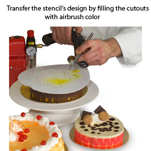 Martellato "Tiramisu" Plastic Decorating Cake Stencil image 1