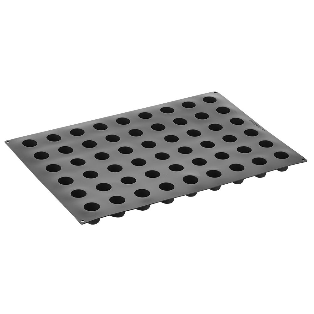Pavoni Pavoflex Flexible non-stick mold, CILINDRO MIGNON, 35mm h35mm, 54cav. Overall size: 600 x 400mm. image 2