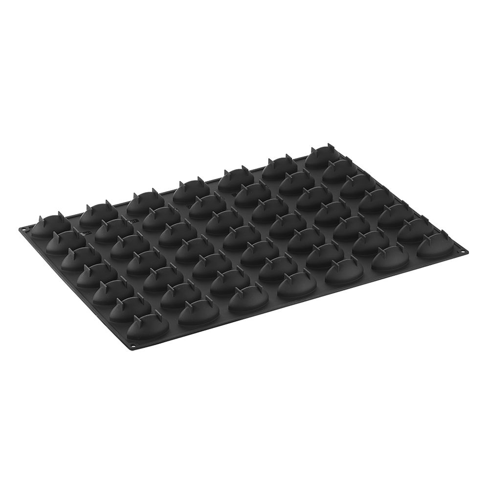 Pavoni Pavoflex Black Silicone Mold, Quenelle, 66mm x 33mm across x 30mm High, 49 Cavities image 2