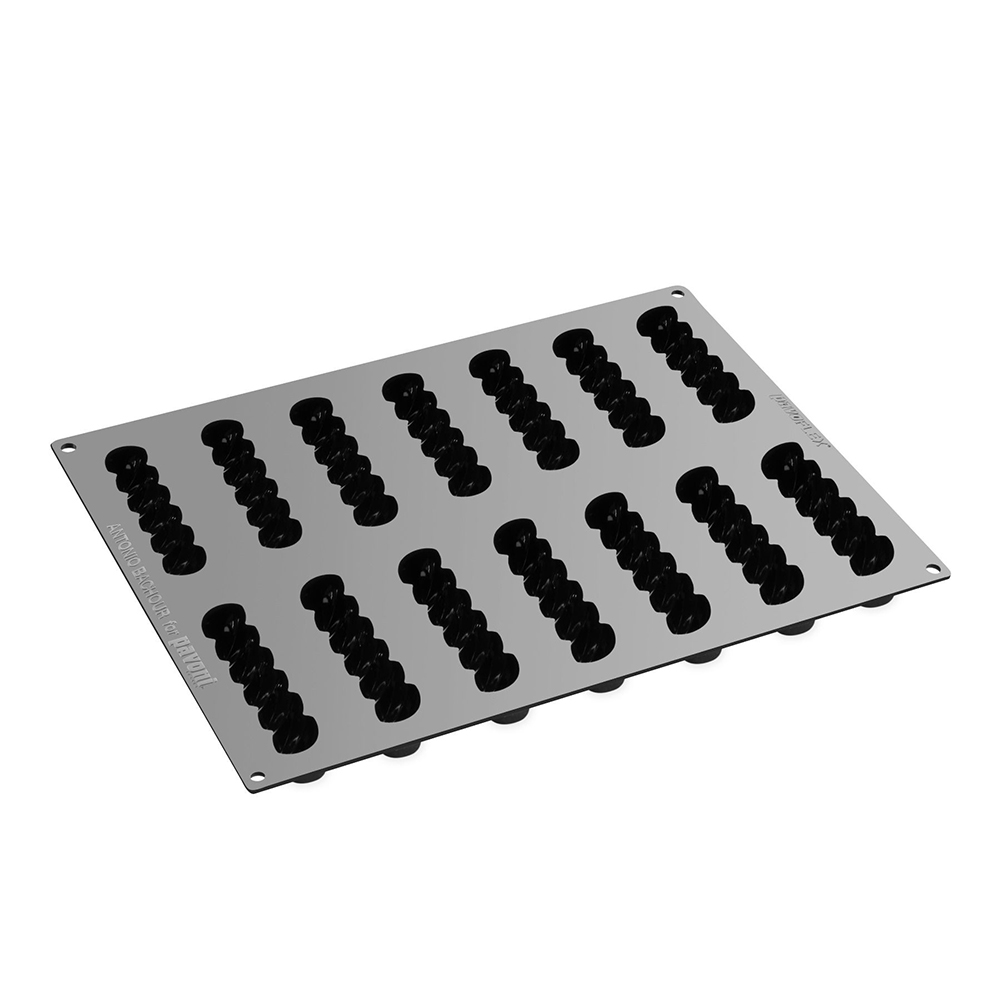 Bachour by Pavoni Silicone DOMINO Mold, 126mm x 33mm x 32mm H, 14 Cavities image 2