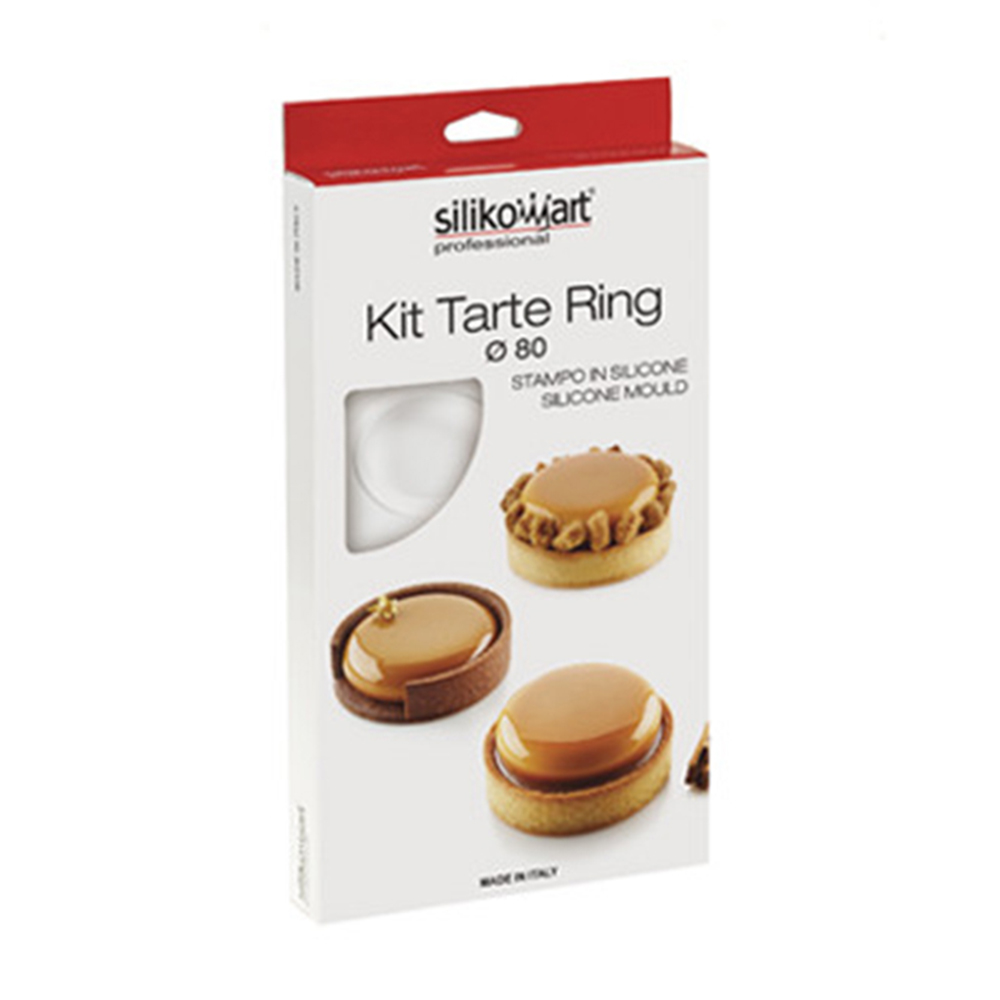 Silikomart KIT TARTE RING 80, Mold and Perforated Ring image 4