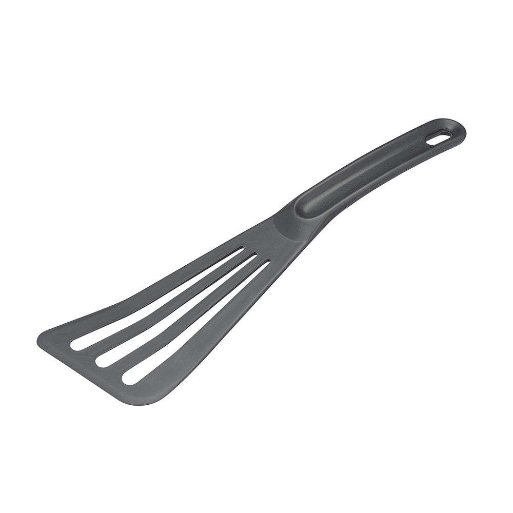 Matfer 12" Slotted Gray Pelton Spatula  image 1