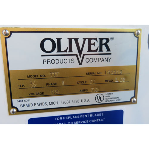 Oliver 777 Bread Slicer, 7/16" Slices, Used Excellent Condition image 4