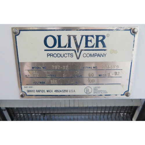 Oliver 797-32 Bread Slicer 1/2" Cuts with 1179S Bagger, Used Excellent Condition image 6