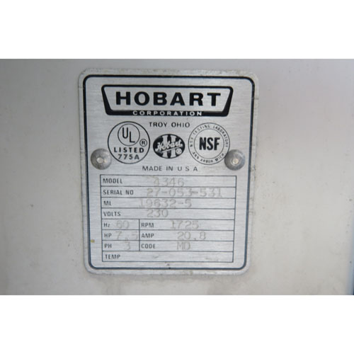 Hobart 4346 Meat Mixer Grinder, 7.5 HP, Used Great Condition image 5