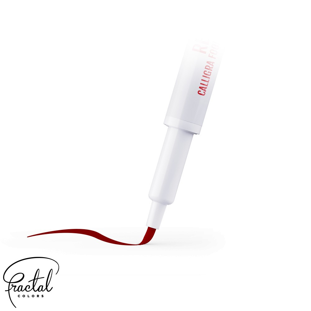 Fractal Colors Red Calligra Food Brush Pen image 2