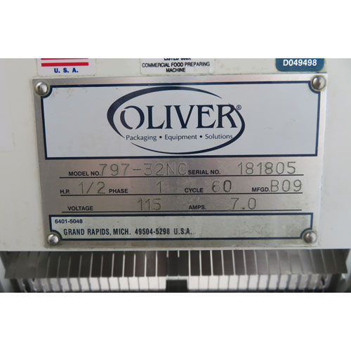 Oliver 797-32NC Bread Slicer 1/2" Cut, Used Great Condition image 5