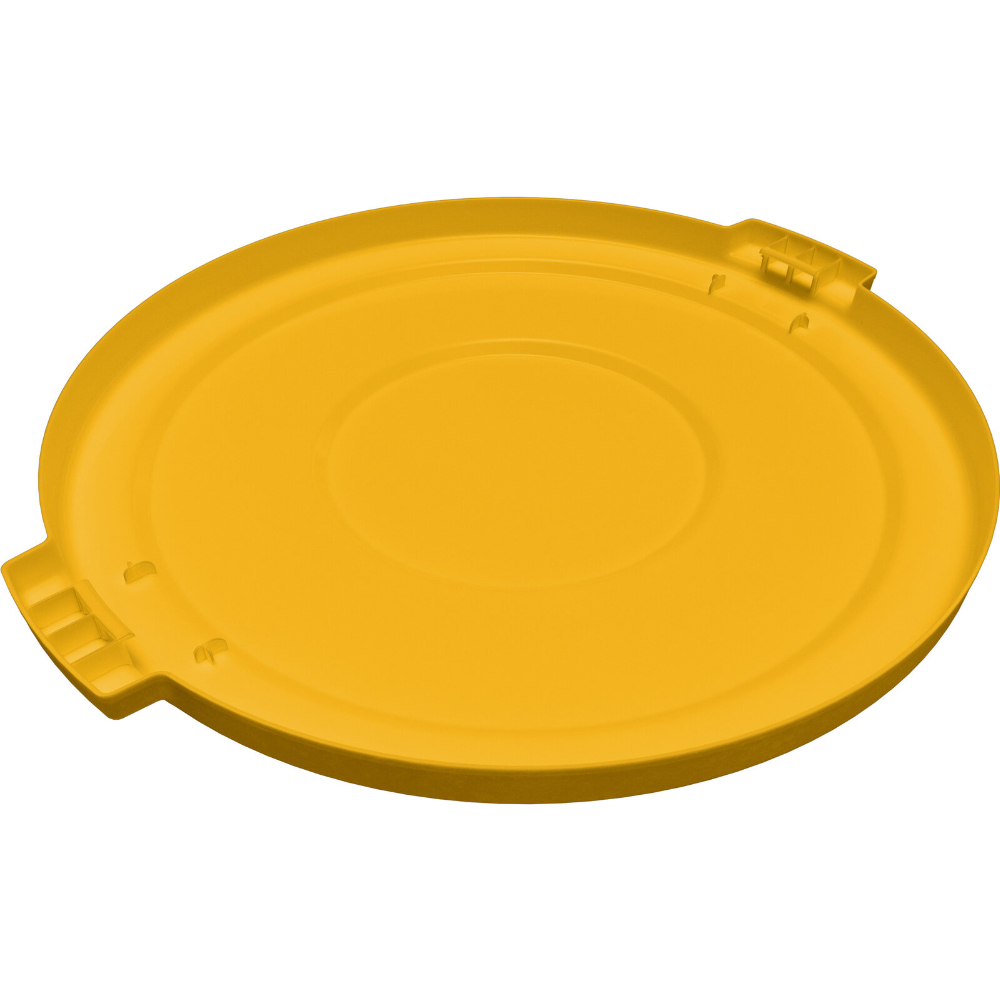 Carlisle Bronco Round Yellow Lid for 32 Gallon Waste Container image 3