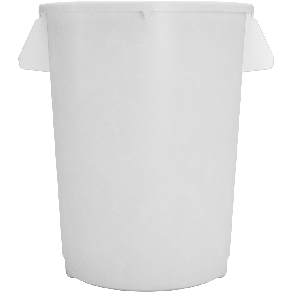 Carlisle Bronco White Round Waste Container, 44 Gallon image 1