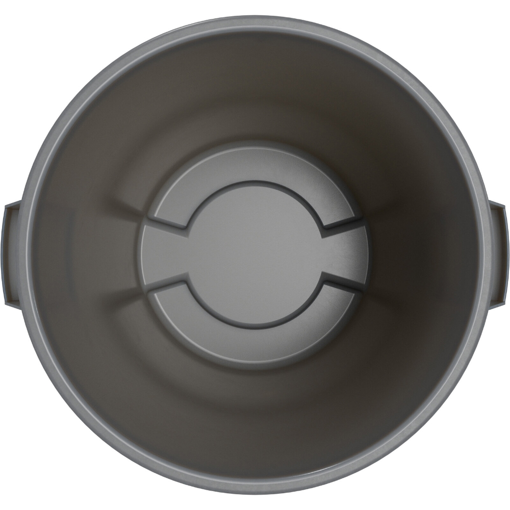 Carlisle Bronco Gray Round Waste Container, 44 Gallon image 4