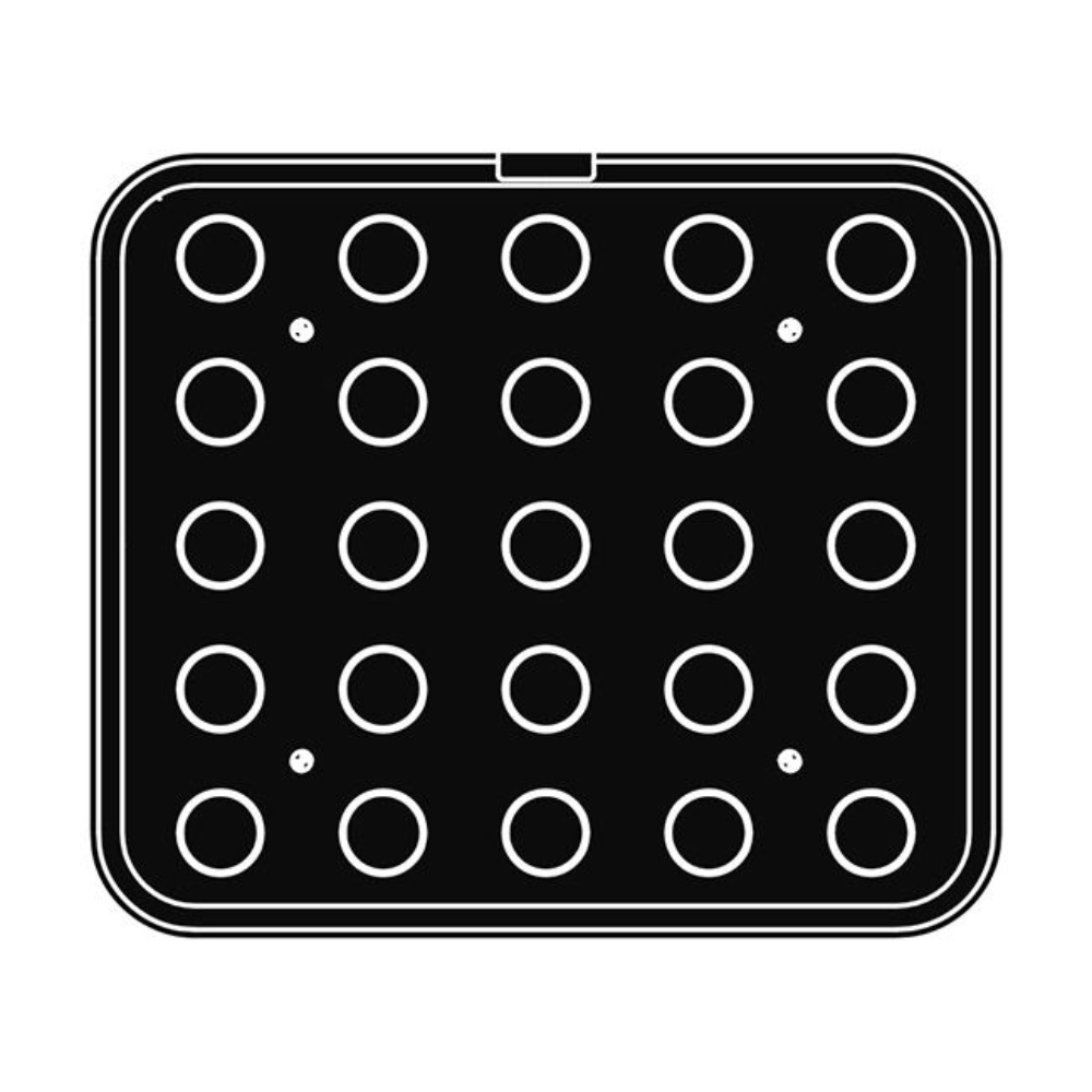 Pavoni Cookmatic Piastra-15 Round Plate, 25 Cavities image 3