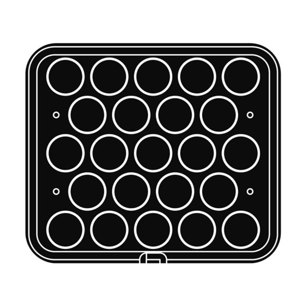 Pavoni Cookmatic PIASTRA-57 Round Plates, 23 Cavities image 1